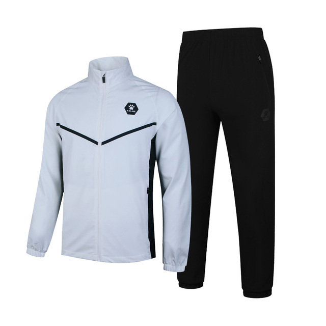Kelme Custom Men&#39;s Tracksuits Two Piece Set Tracksuit Men Sweatshirt Football Sportswear Polyester Training Men&#39;s Tracksuit Set 