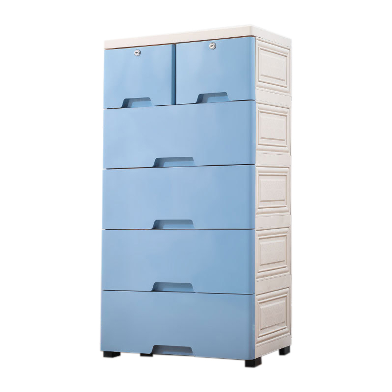 Modern Household Furniture Bedroom 3 4 5 6 Drawer Detachable Combination Plastic Baby Children Wardrobe Storage Cabinet 