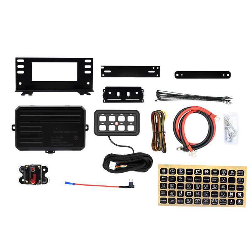 8 Gang Switch Panel Automatic Dimmable Led Touch Control Panel Box Electronic Relay System 